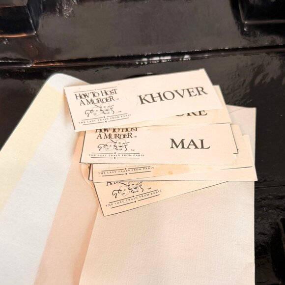 Vintage How To Host A Murder Dinner Mystery Game Last Train From Paris 1986 - Picture 14 of 16